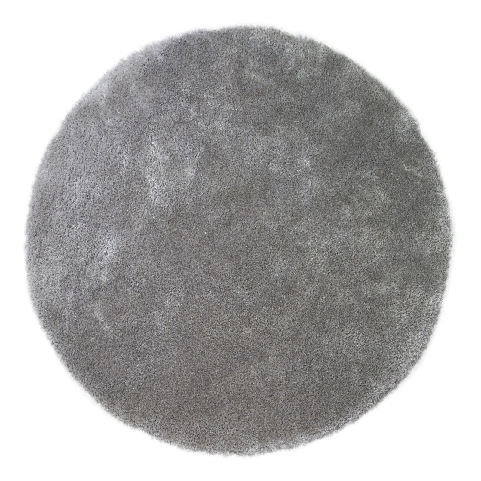 Indulgence Circle Shaggy Rug Grey