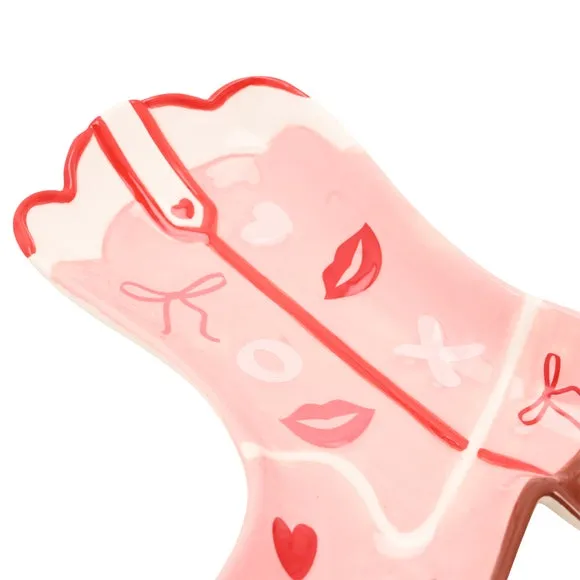 The Feel Good Club Cowgirl Boot Shaped Trinket Dish 6