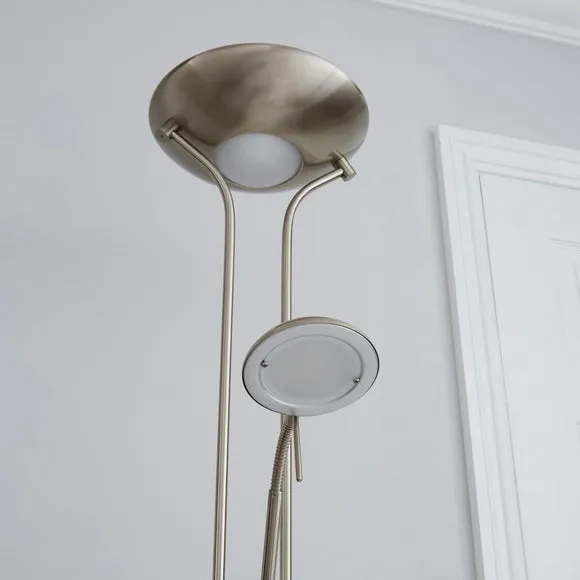 Uplighter Father and Child 2 Arm Floor Lamp 3
