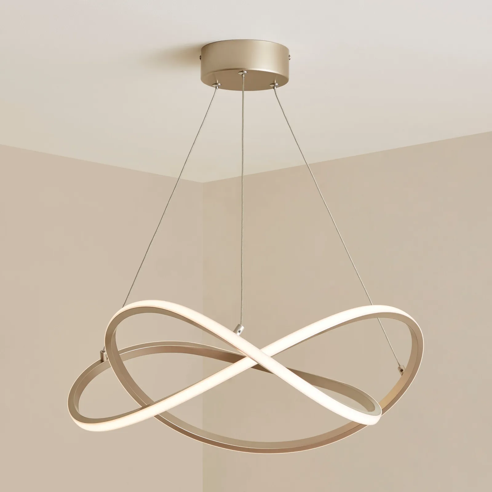 Cortez XL Integrated LED Ceiling Fitting Gold