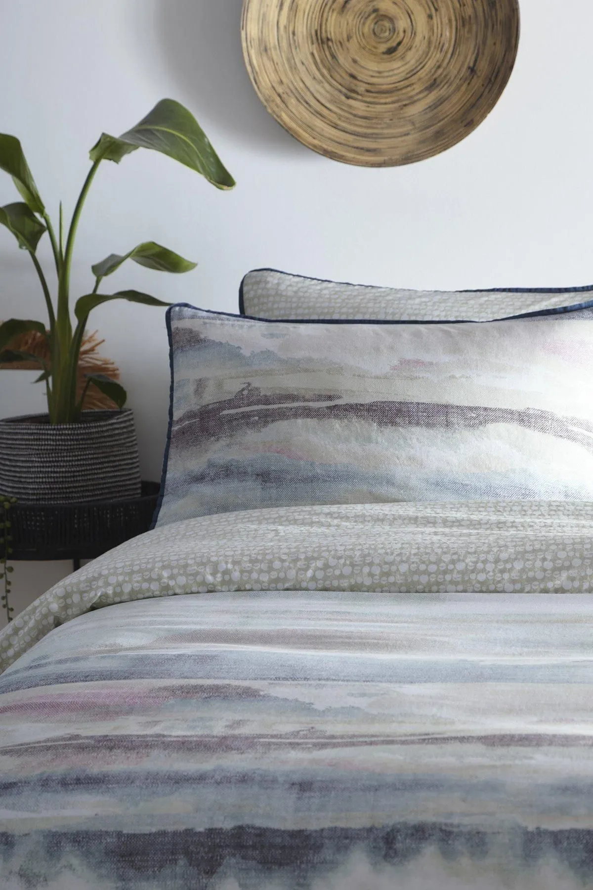 Appletree 'Landscape' 100% Cotton Floral Duvet Cover Set in Light Blue 2