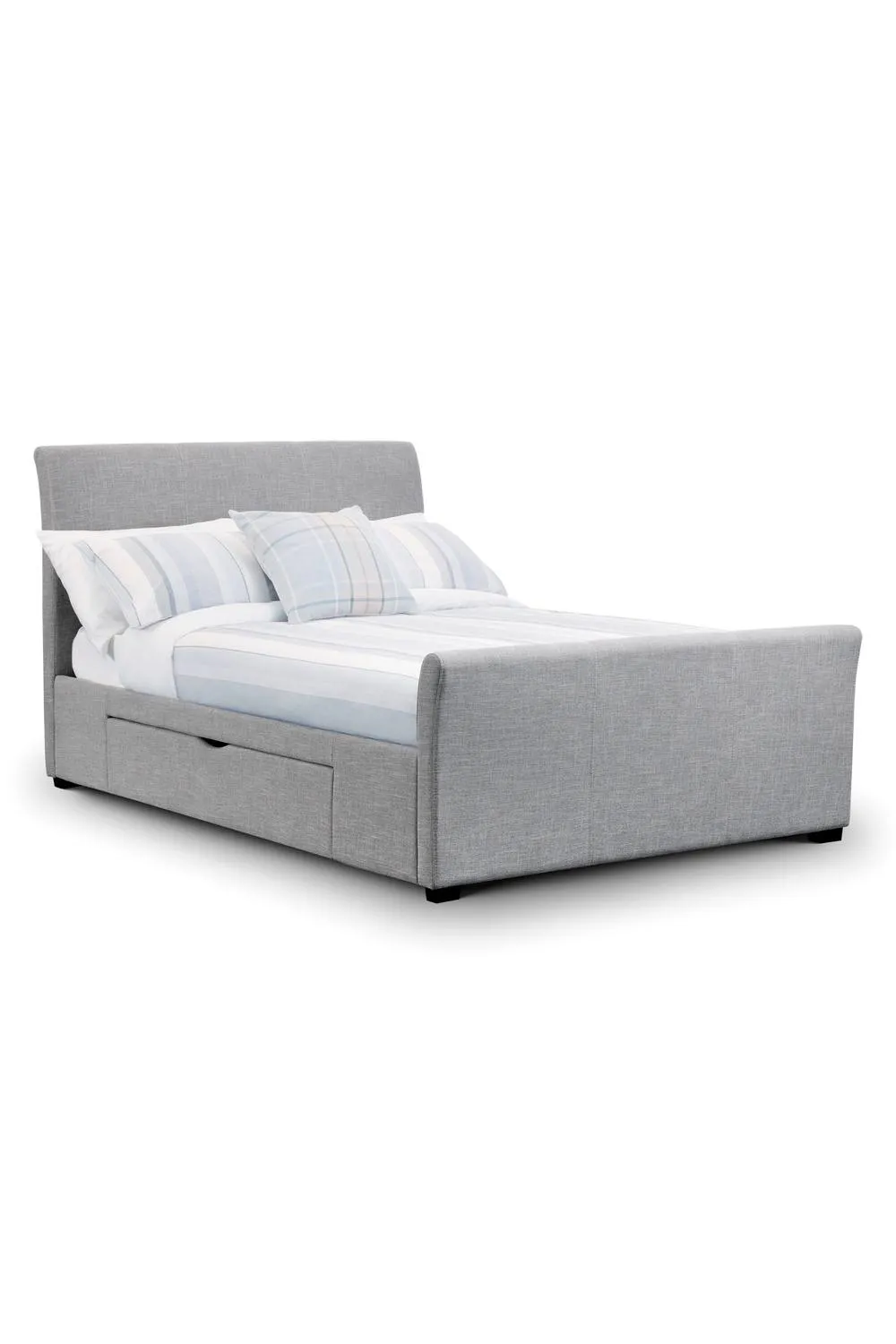 Julian Bowen Capri Upholstered Storage Bed with 2 Drawers in Grey 2