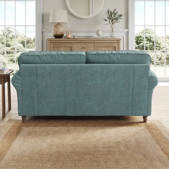 Flori Tonal Plush Chenille 2 Seater Sofa 3