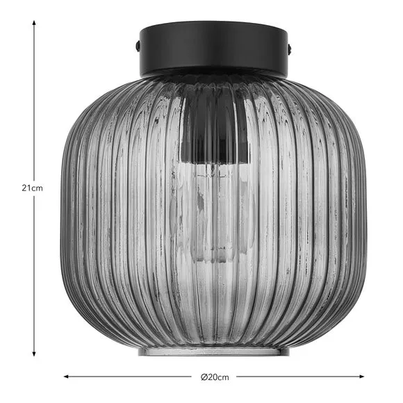 Riley Flush Outdoor Ceiling Light 6