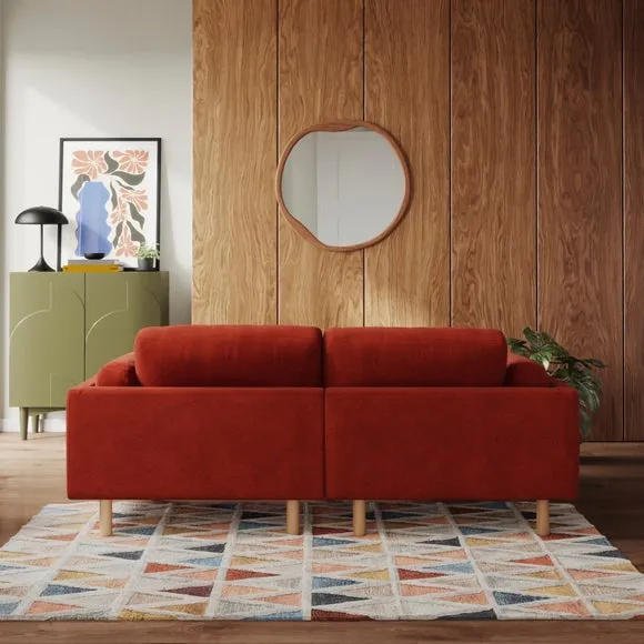 Newton Luxe Chenille Corner Chaise Sofa 3