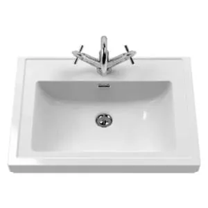 Wickes Hayman Dove Grey Traditional Freestanding Vanity Unit & Haven Basin - 881 x 600mm 2
