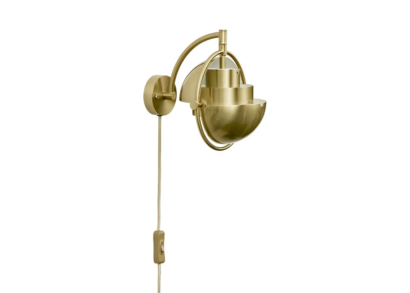 Gubi Multi-Lite Wall Light Brass 1