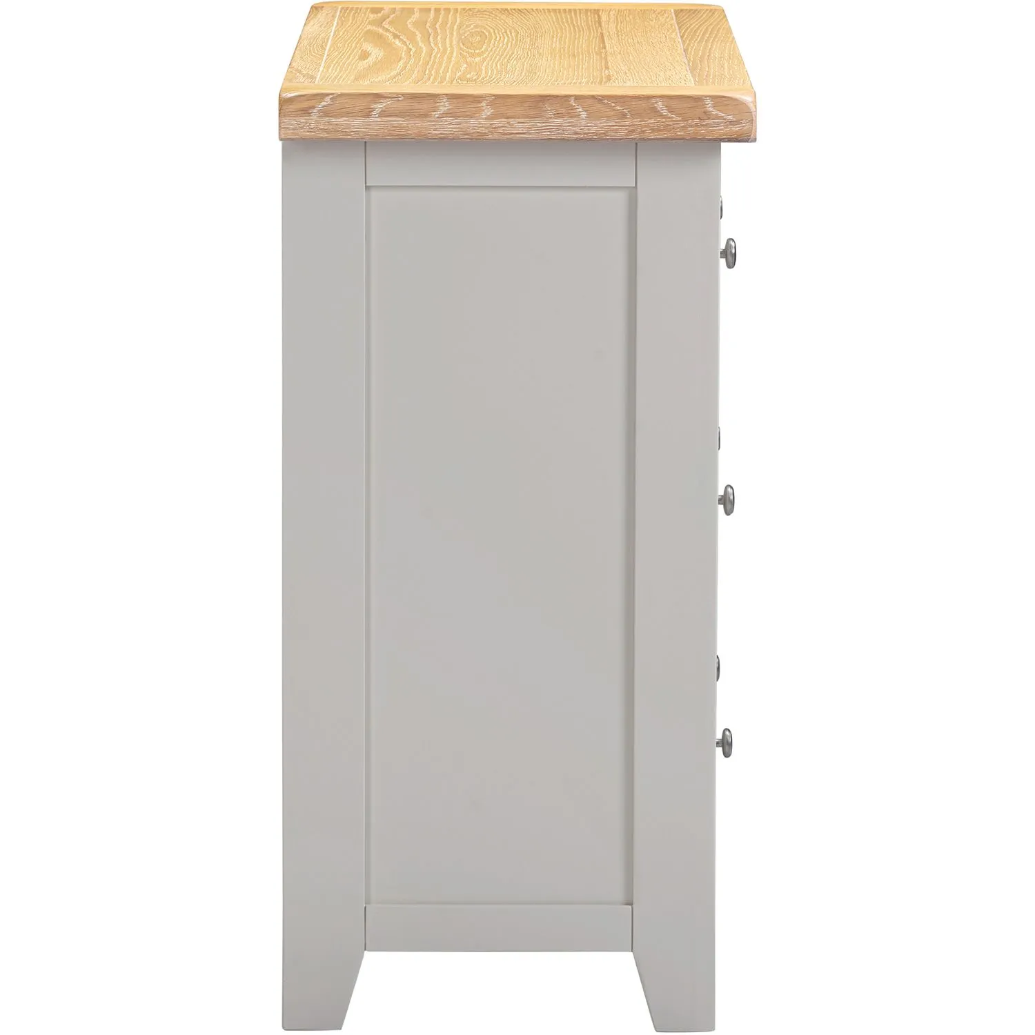 Seconique Windsor 3 Drawer Chest (Fully Assembled) in Light Grey 6