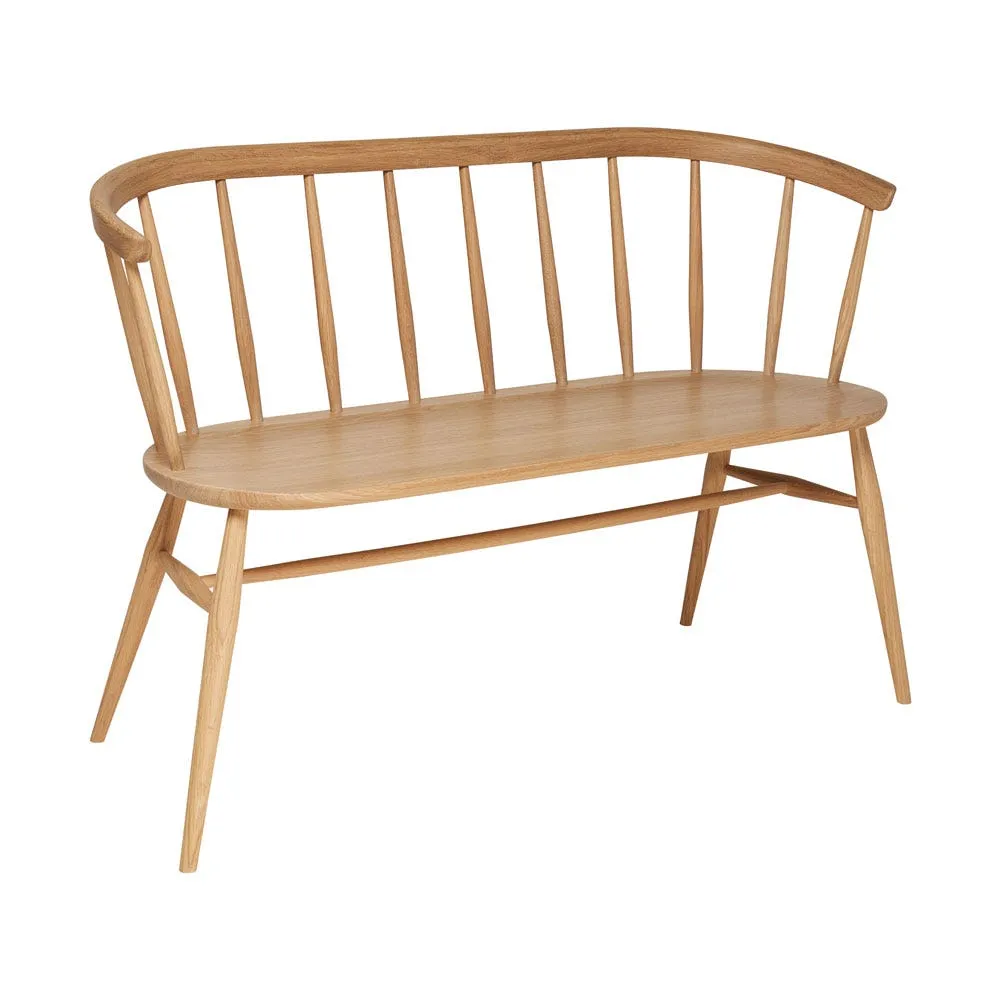 Ercol Heritage Loveseat Dead Matt Oak 2