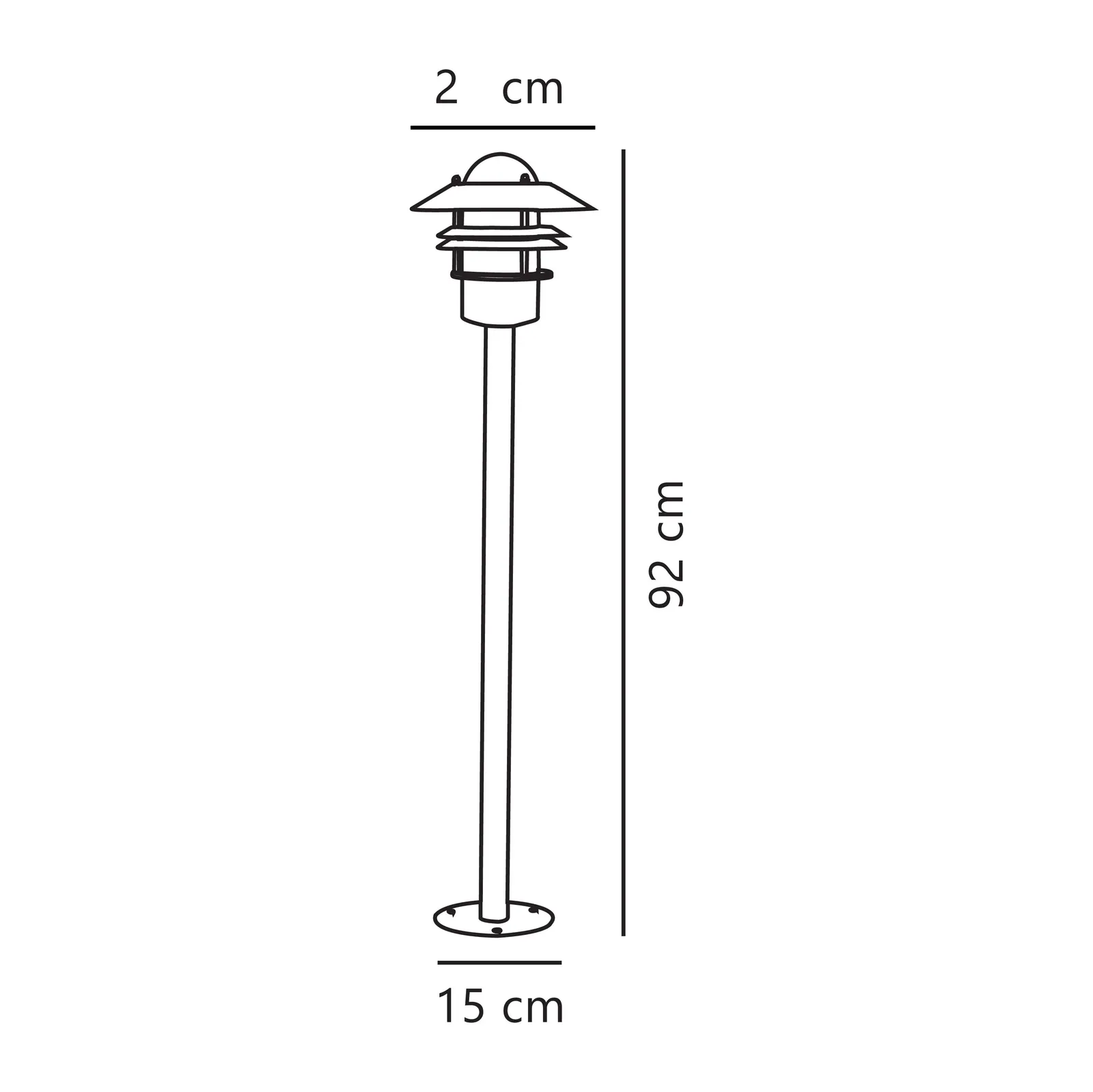 Nordlux Blok Outdoor Post Light Copper Copper Garden E27 IP54 Mains 3