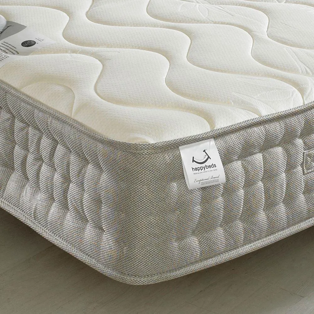 Bamboo 1500 Pocket Sprung Memory and Reflex Foam Mattress - 4ft Small Double (120 x 190 cm)