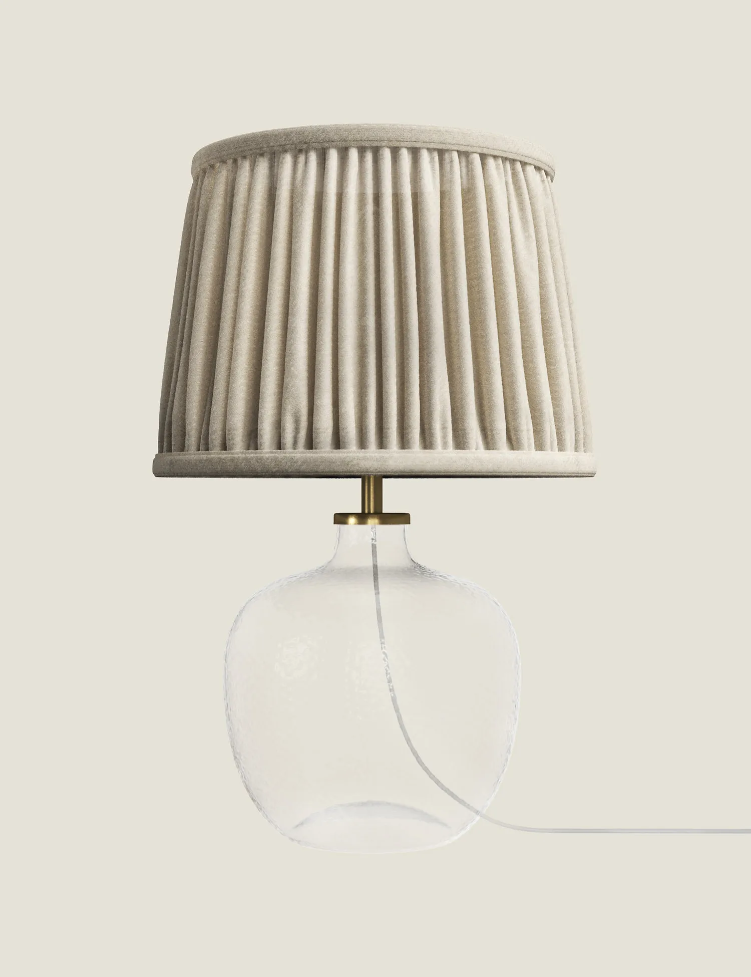 M&S Glass Textured Table Lamp