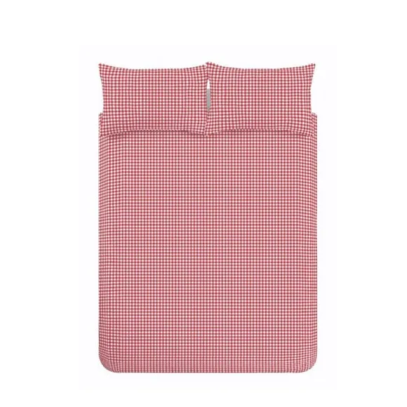 Catherine Lansfield Bamford Gingham Check Polycotton Duvet Cover & Pillowcase Set 5