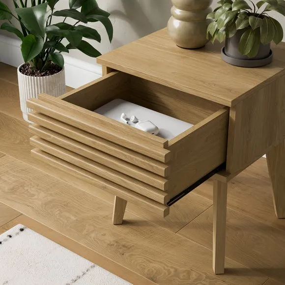 Set of 2 Helms 1 Drawer Bedside Tables 3