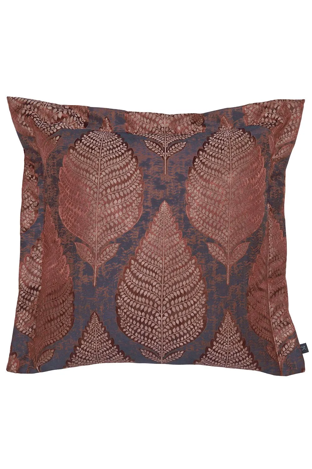 Prestigious Textiles Treasure Jacquard Oxford Trimmed Cushion in Orange