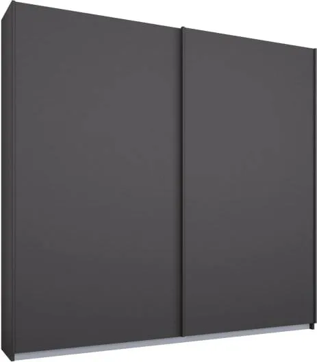 Malix 2 door 181cm Sliding Wardrobe, Graphite Grey Frame, Matt Graphite Grey  Doors