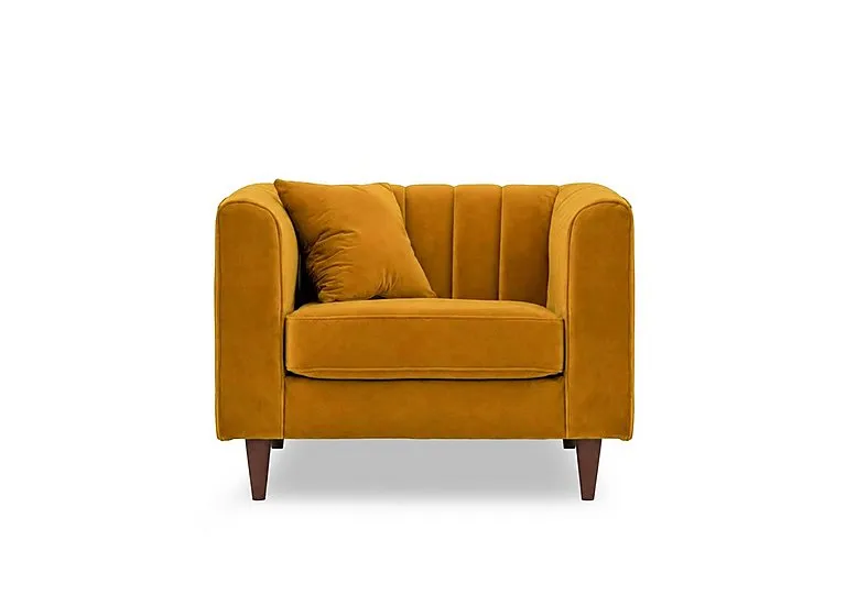 Margo Fabric Armchair - Mustard - Sofas and Armchairs - In Time for Christmas