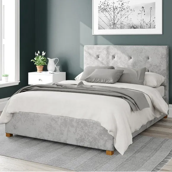 Presley Mirazzi Velvet Ottoman Bed Frame 1