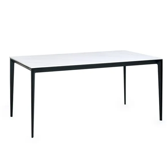 Miami 4 Seater Rectangular Dining Table, Stone 2