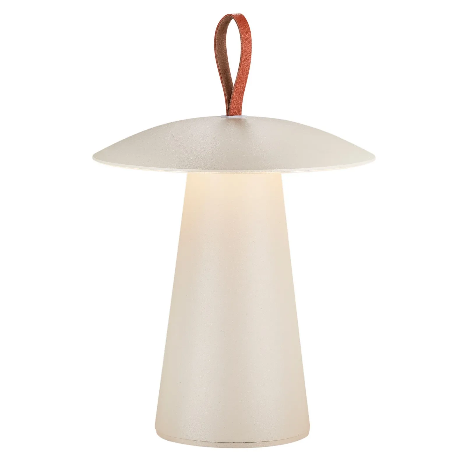 Nordlux Modern Outdoor Table Battery Light Sand Aluminium Intergrated LED Touch Dimmer - Battery, IP54 in Light Beige