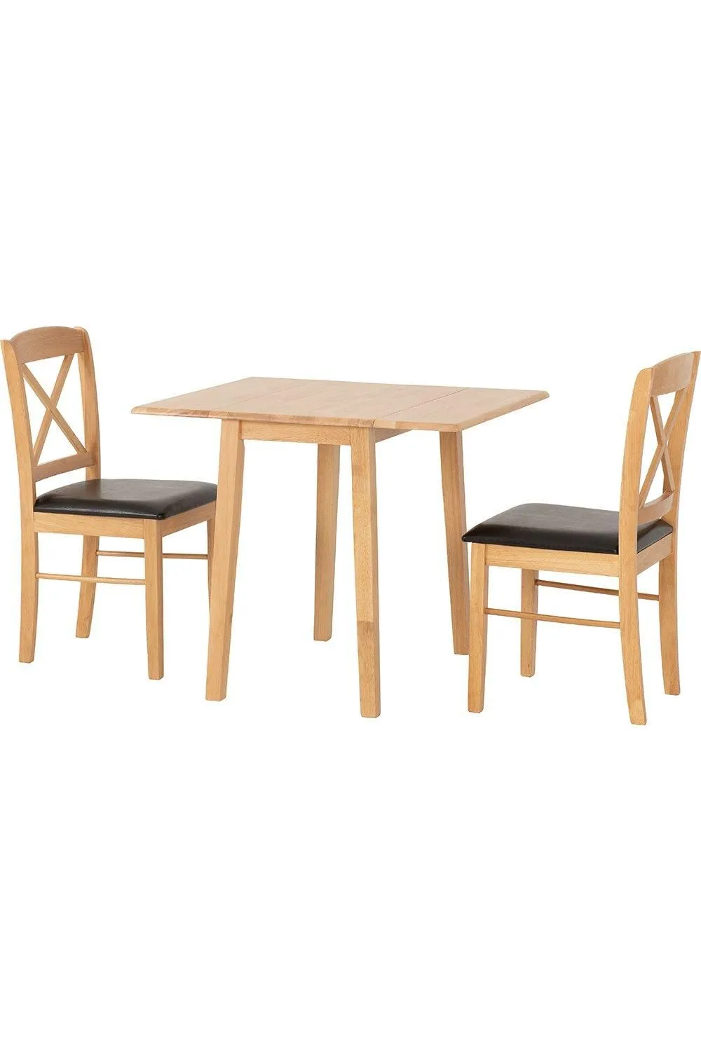 Seconique Mason Double Drop Leaf Dining Set in Light Oak 4