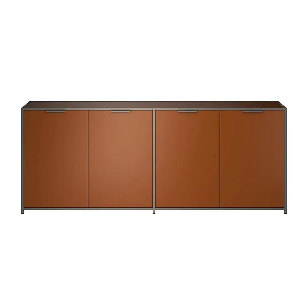 Ligne Roset Dita Sideboard Copper Lacquer Bronze Frame 2