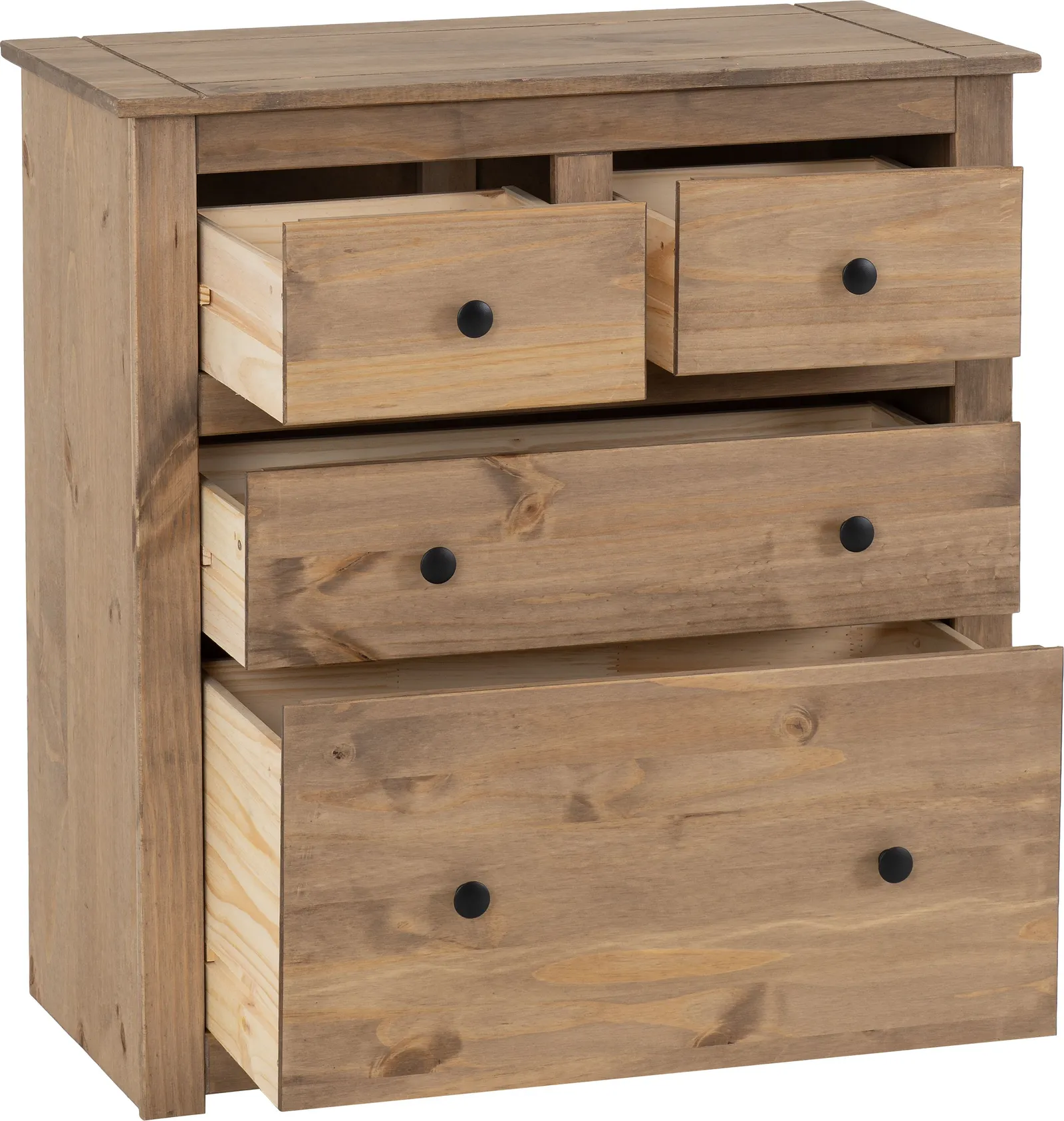 Seconique Panama 2+2 Drawer Chest in Natural 3