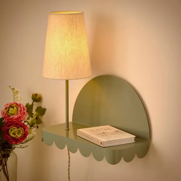 Remi Scalloped Shelved Wall Light 2