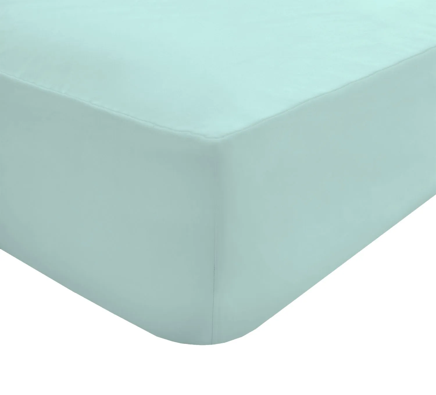 Smart Living Luxury 100% Egyptian Cotton Fitted Sheet in Duck Egg Blue 2