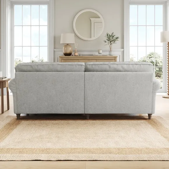 Flori Soft Chenille Corner Chaise Sofa 3