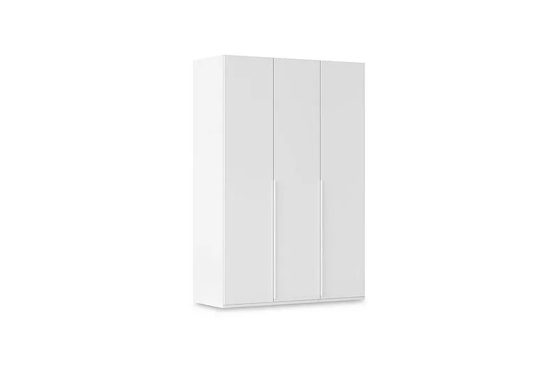 Haven 151cm 3 Door Hinged Wardrobe with Décor Doors - Alpine White