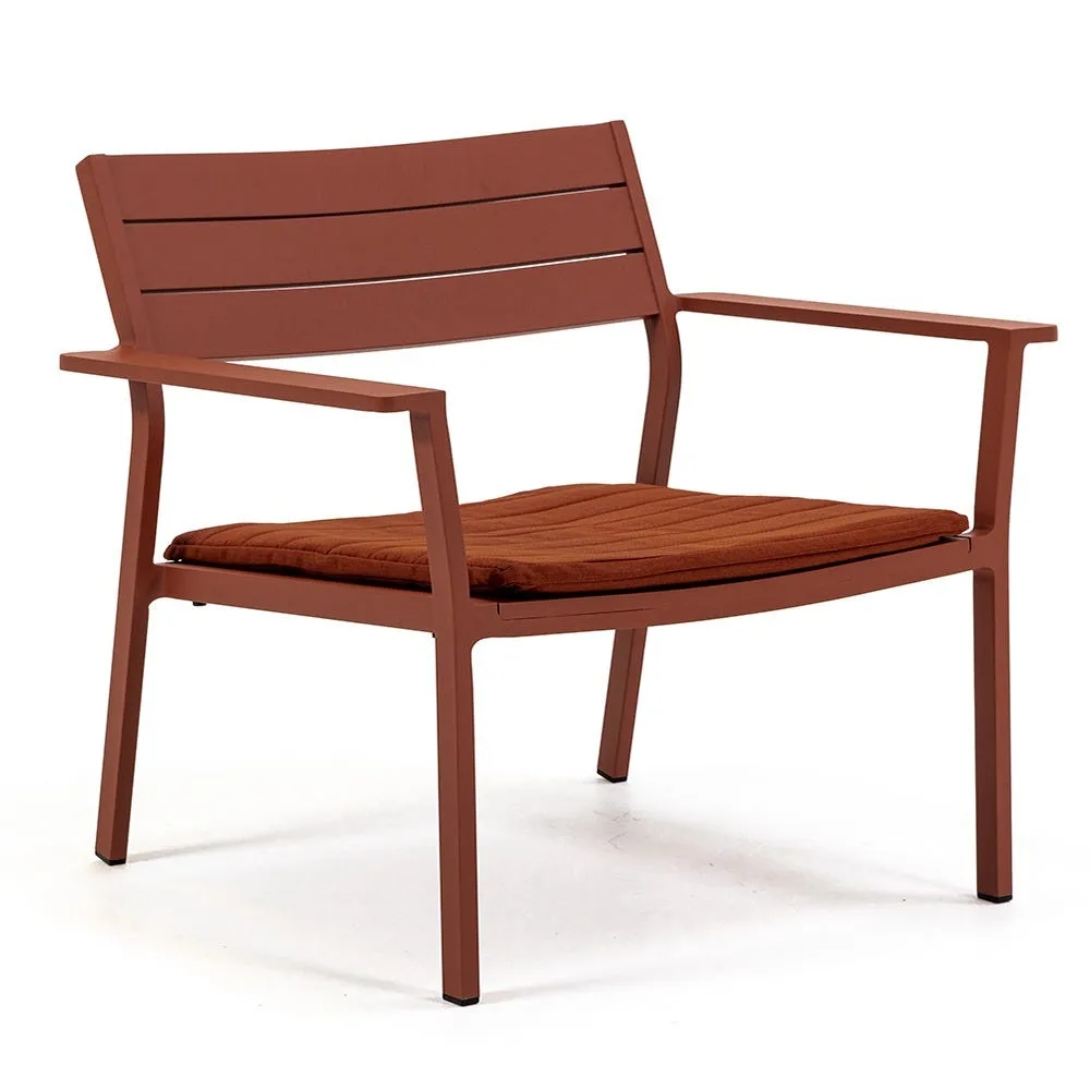 Case Eos Outdoor Lounge Chair Cushion in Rust 2