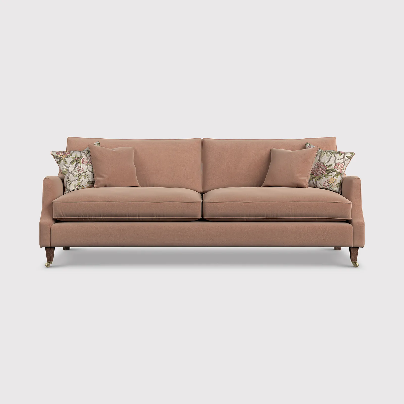 English Heritage Quarry 26 Extra Large Sofa- Pre-Set Scatters, Pink Fabric | Barker & Stonehouse 1