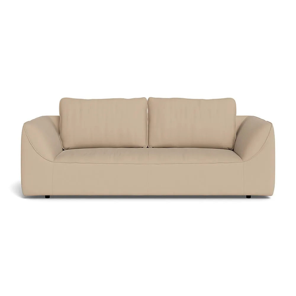 Heal's Morven 3 Seater Sofa Capelo Linen-Cotton Bamboo Black Feet 1