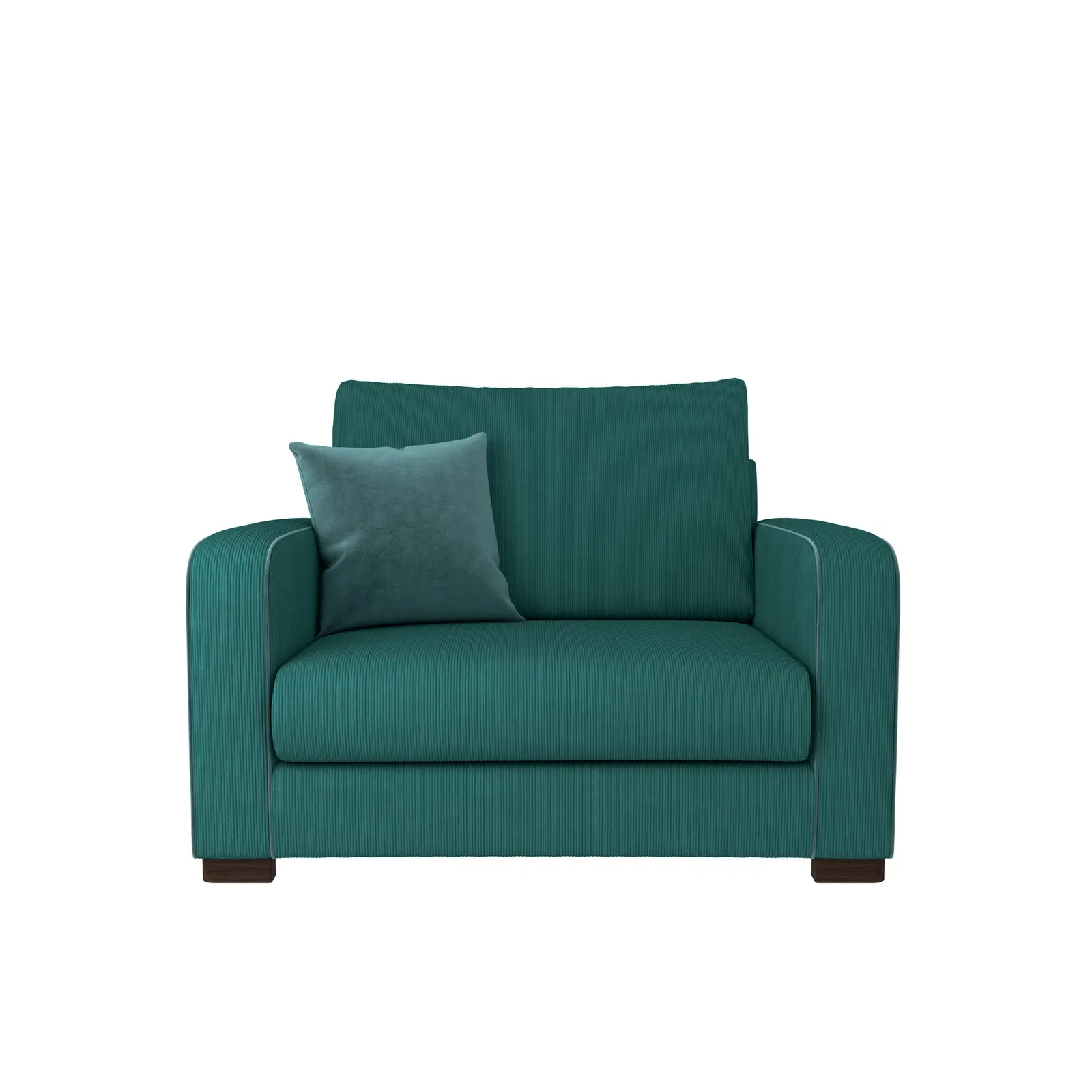 Carson Corduroy Snuggle Chair Green