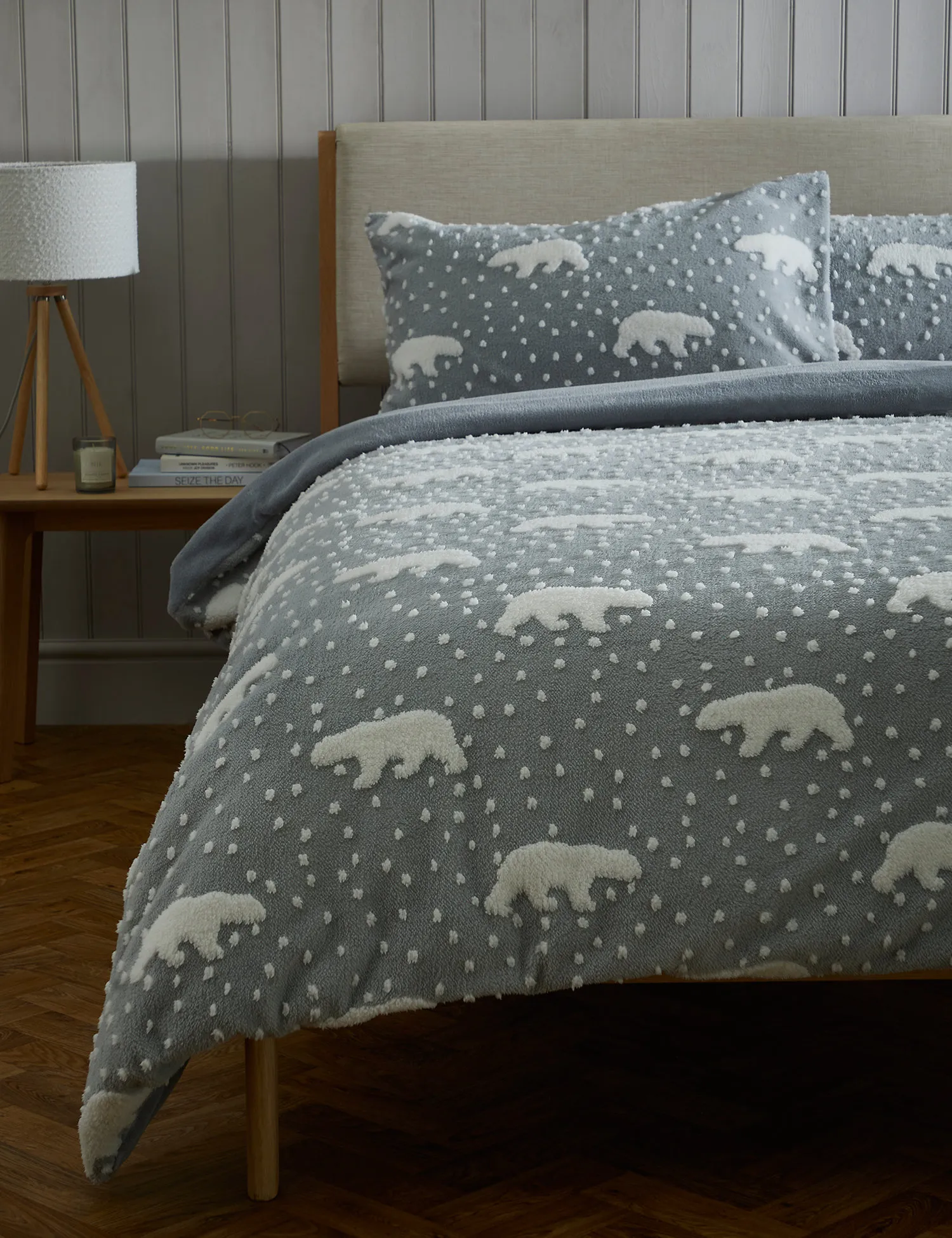 M&S Fleece Polar Bear Bedding Set