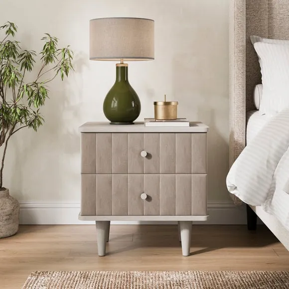 Alara 2 Drawer Bedside Table 1