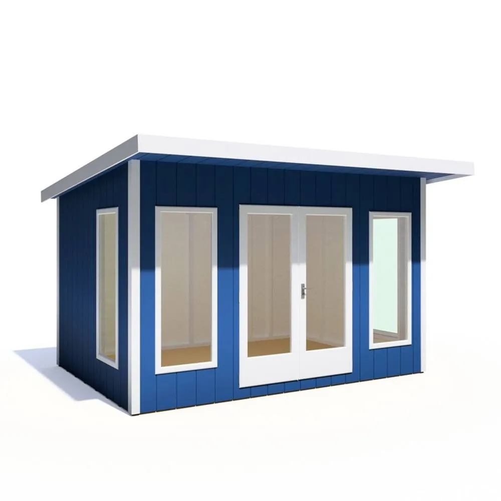 Shires Cali 12x8 Feet Pent 1 Garden Office - OSB/MDF - L334xW402xH246.1 cm in Light Brown 5