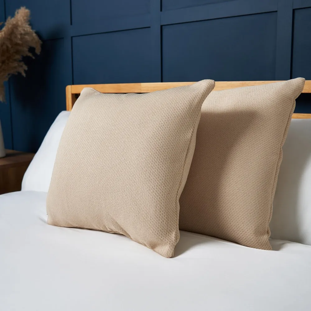 Snow Fleece Cushion, Champagne 1