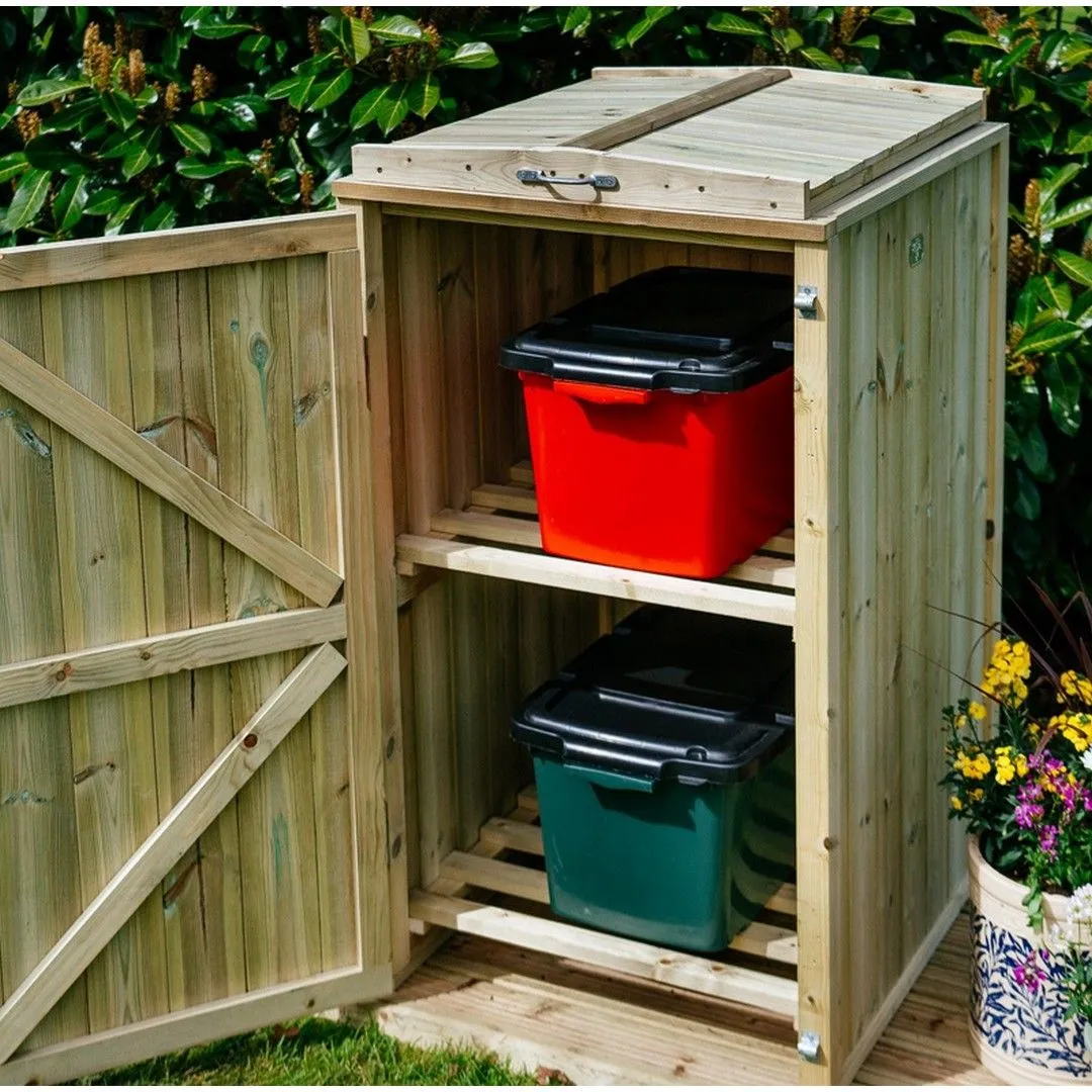 Buttercup Farm Shireburn 2 Box Store - Timber - Fits 2 x Boxes in Brown