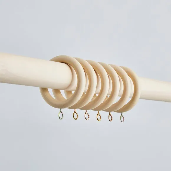 Pack of 6 Curtain Rings 2