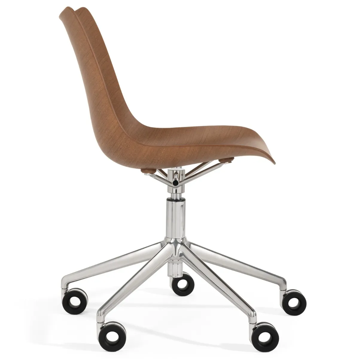 Kartell P/Wood 2020 Office Chair, Brown | Barker & Stonehouse 3