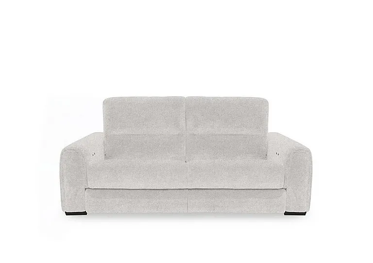 Flex Fabric 2 Seater Power Recliner Sofa with Storage Arms - R110 Sand