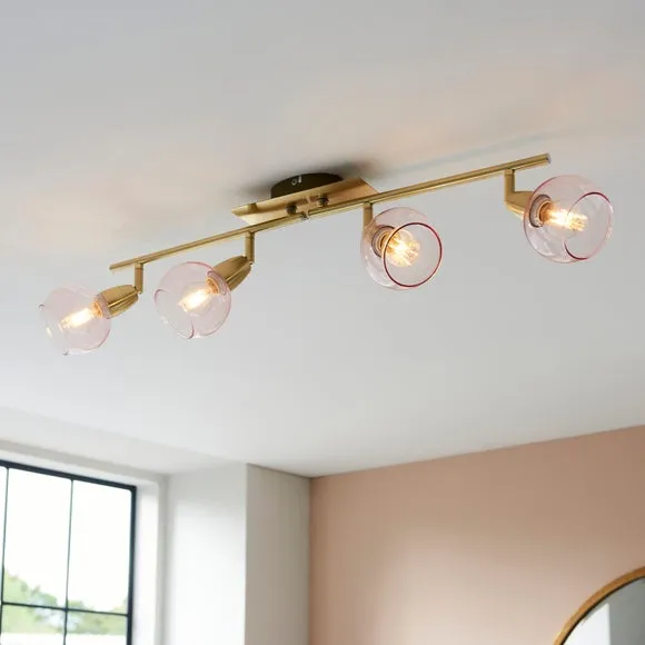 Tia 4 Light Semi Flush Spotlight Bar 1