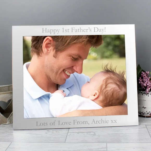 Personalised Landscape Silver Photo Frame 5
