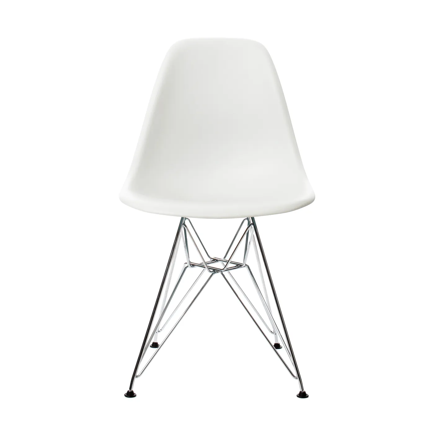 Vitra Eames DSR Chair New Height White Chrome