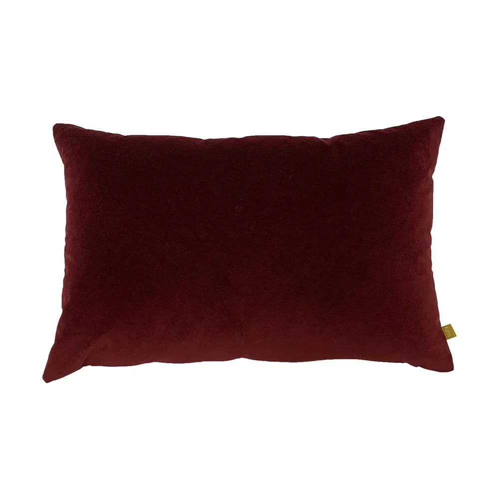 Ava Velvet Cushion - Oxblood
