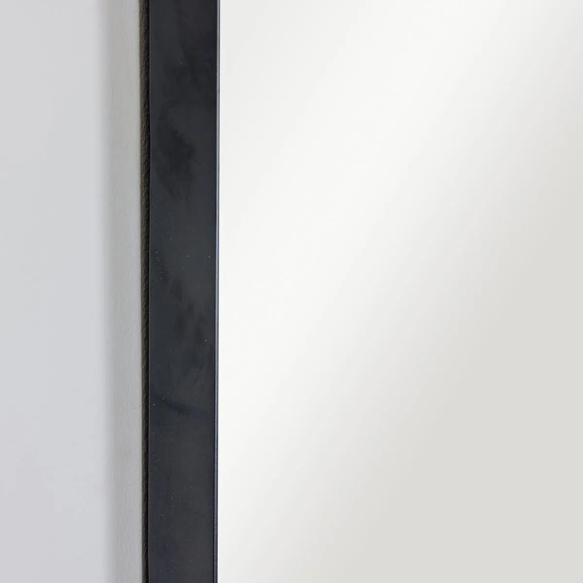Melody Maison Large Framed Black Arched Mirror 100cm X 60cm 2