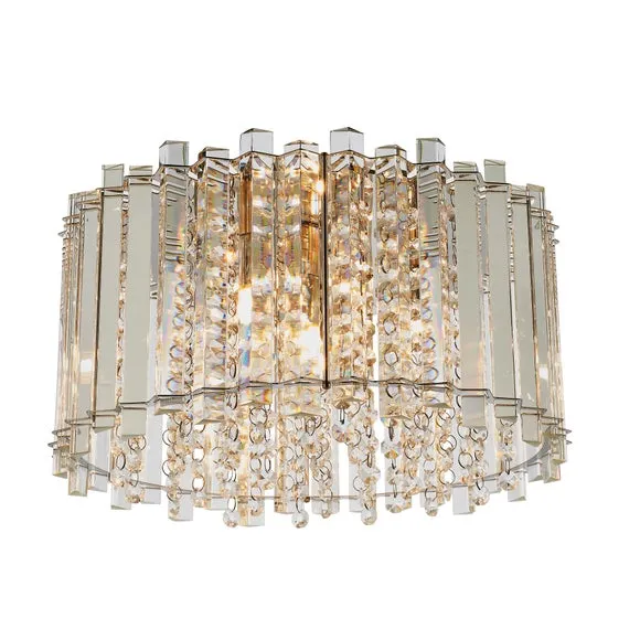 Vogue Crystal Blessing 4 Light Flush Ceiling Light 6