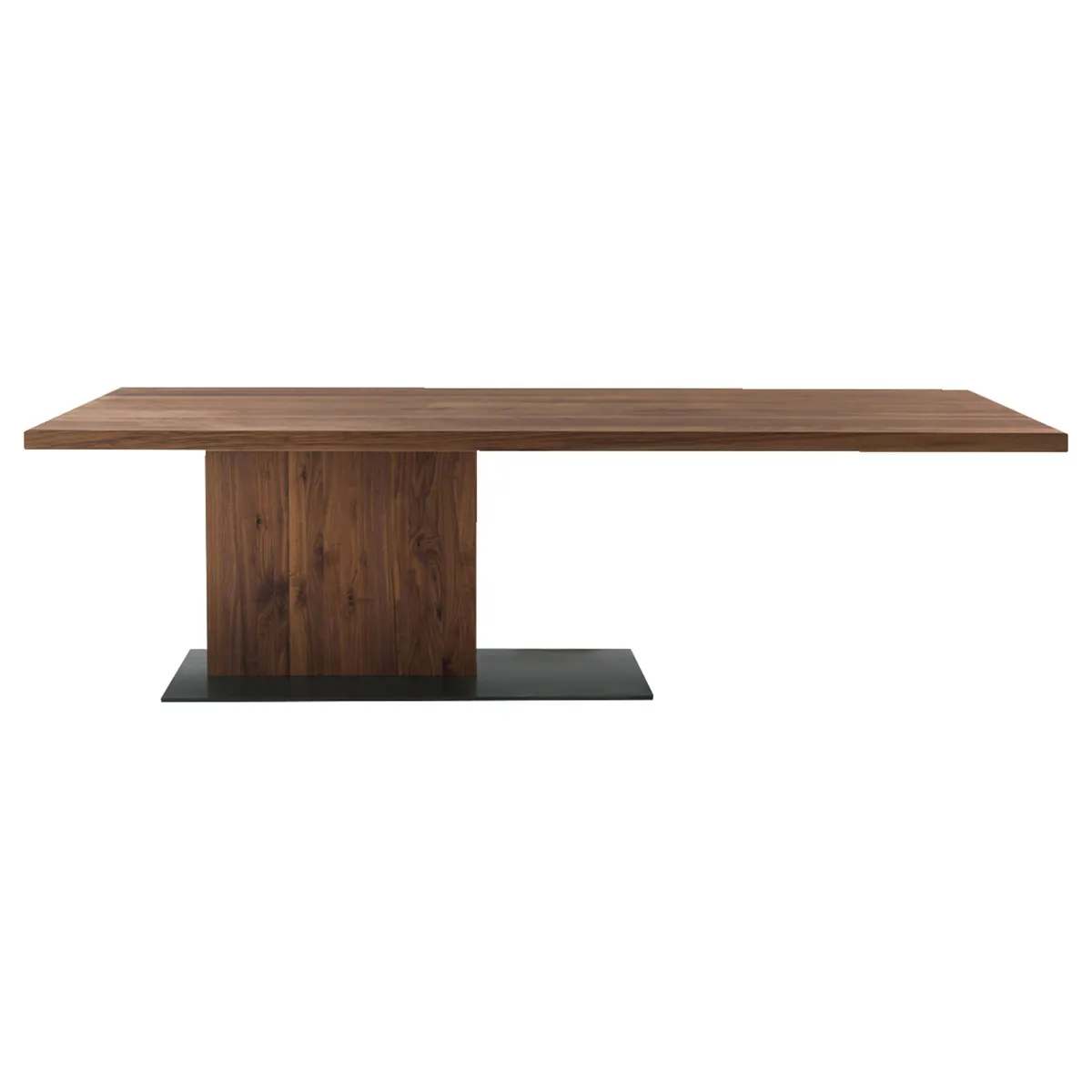 Riva 1920 Liam Wood Dining Table, Walnut and Iron Dust